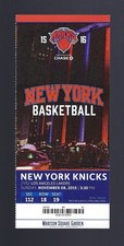 KOBE BRYANT FINAL GAME AT MSG - LAKERS @ KNICKS 2015 FULL BASKETBALL TICKET  