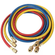 Dayton 4Pdg4 Manifold Hose Set, 72 In, Red, Yellow, Blue
