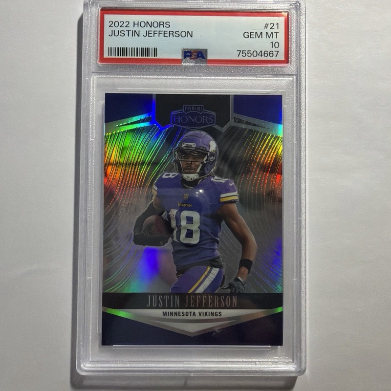 2022 Panini Honors /99 Justin Jefferson #21 PSA 10