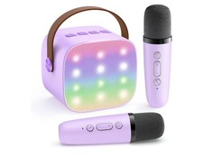 YLL Mini Karaoke Machine With 2 Wireless Microphones, TOP Kids Gifts For Girls