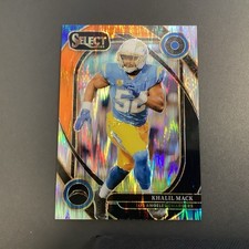 2024 Panini Select Khalil Mack Orange & Black Shock Prizm Club Level #277