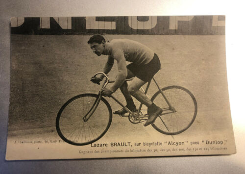 CPA du coureur cycliste Lazare Brault sur Bicyclette "Alcyon" - Photo 1/1