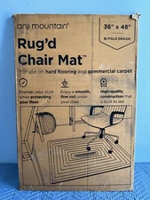 Anji Mountain Rug'd Maldives Carpet/ Hard Floor Chair Mat, 36" x 48'', Polyvinyl