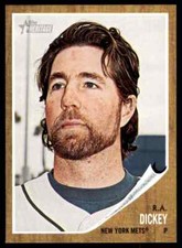 2011 Topps Heritage R.A. Dickey #94 New York Mets