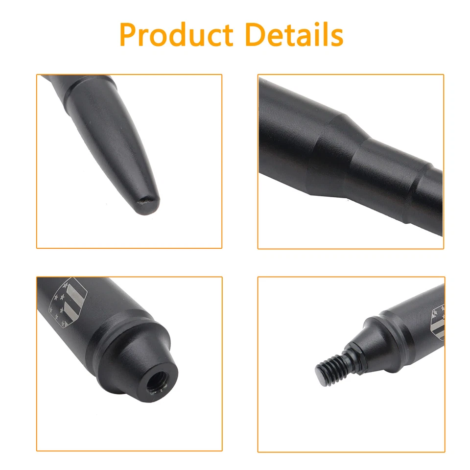 Car Short Aerial Antenna Mast Radio For Jeep Wrangler JK TJ 1997-2021 Ford F150 Foto 4 de 4