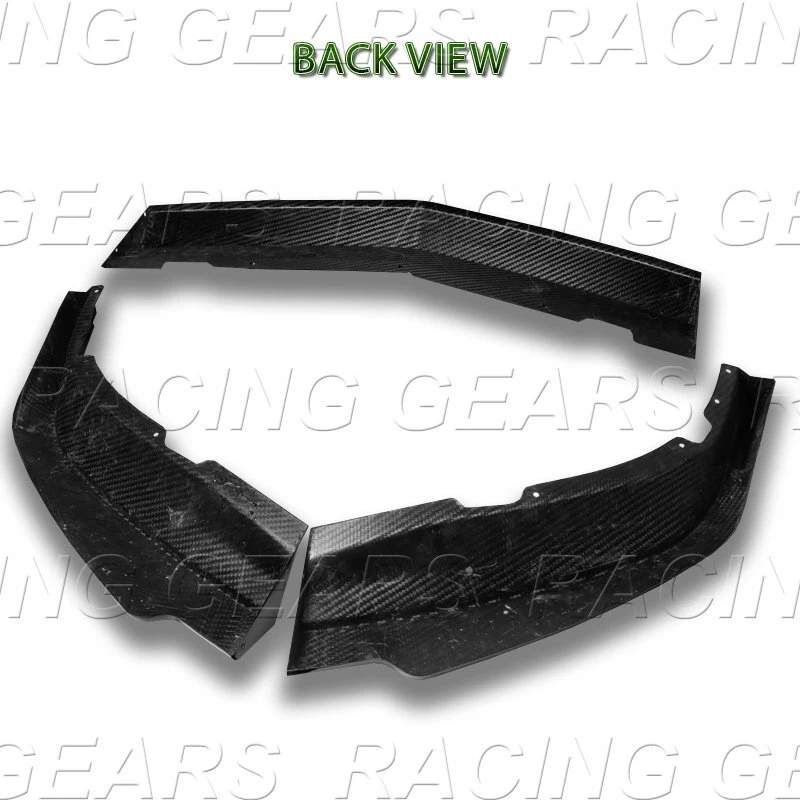 KIT DE CARROCERÍA DE PARACHOQUES DELANTERO DE FIBRA DE CARBONO ALERÓN DIVISOR LABIO AJUSTE CARGADOR DODGE 11-14 Foto 3 de 4