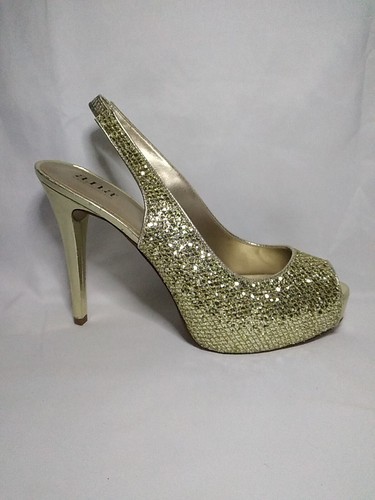 A.n.a. A New Approach Women Gold Glittery Heels Size 9 M New!! - 第 10/16 張圖片