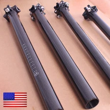 Carbon Fiber Seatpost 27.2/30.8/31.6mm MTB Road Bike Seat Tube Seat Post Clamp