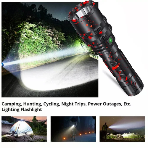 20W hohe Leistung P50 LED Taschenlampe Outdoor Wandern Camping Arbeit Fackel - Bild 6 von 16