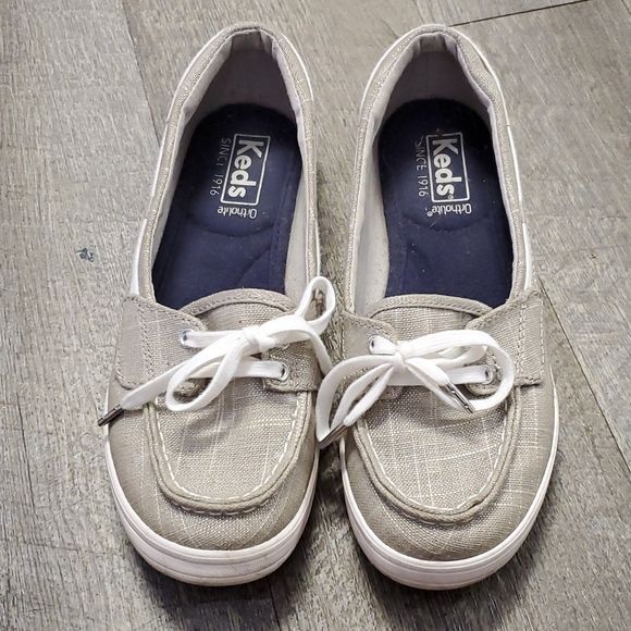 Keds Boat Shoes Ortholite Slip On Metallic Women's Si… Gem