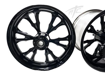 KAWASAKI 360 FAT TIRE SOLID BLACK VANDETTA WHEELS 06-11 KAWASAKI