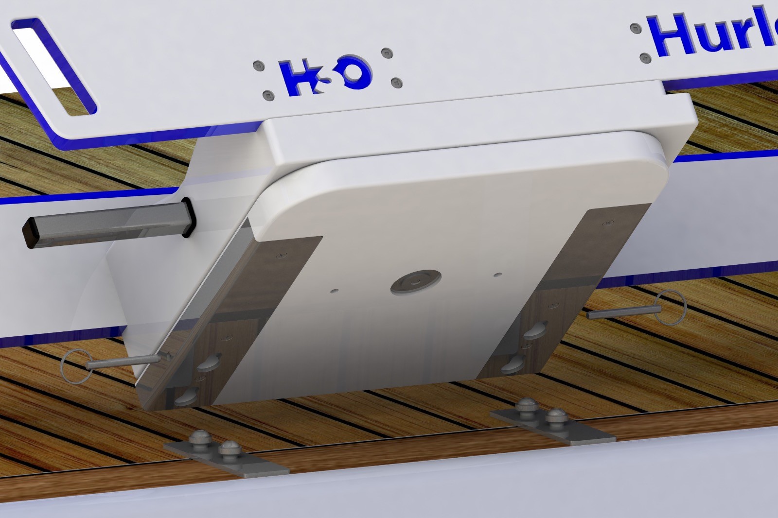 HURLEY H30 DINGHY DAVIT Davits Inflatable Rib Boat Lift Chock Bunk eBay