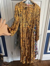 kitri Yellow Tiger Strip dress 10