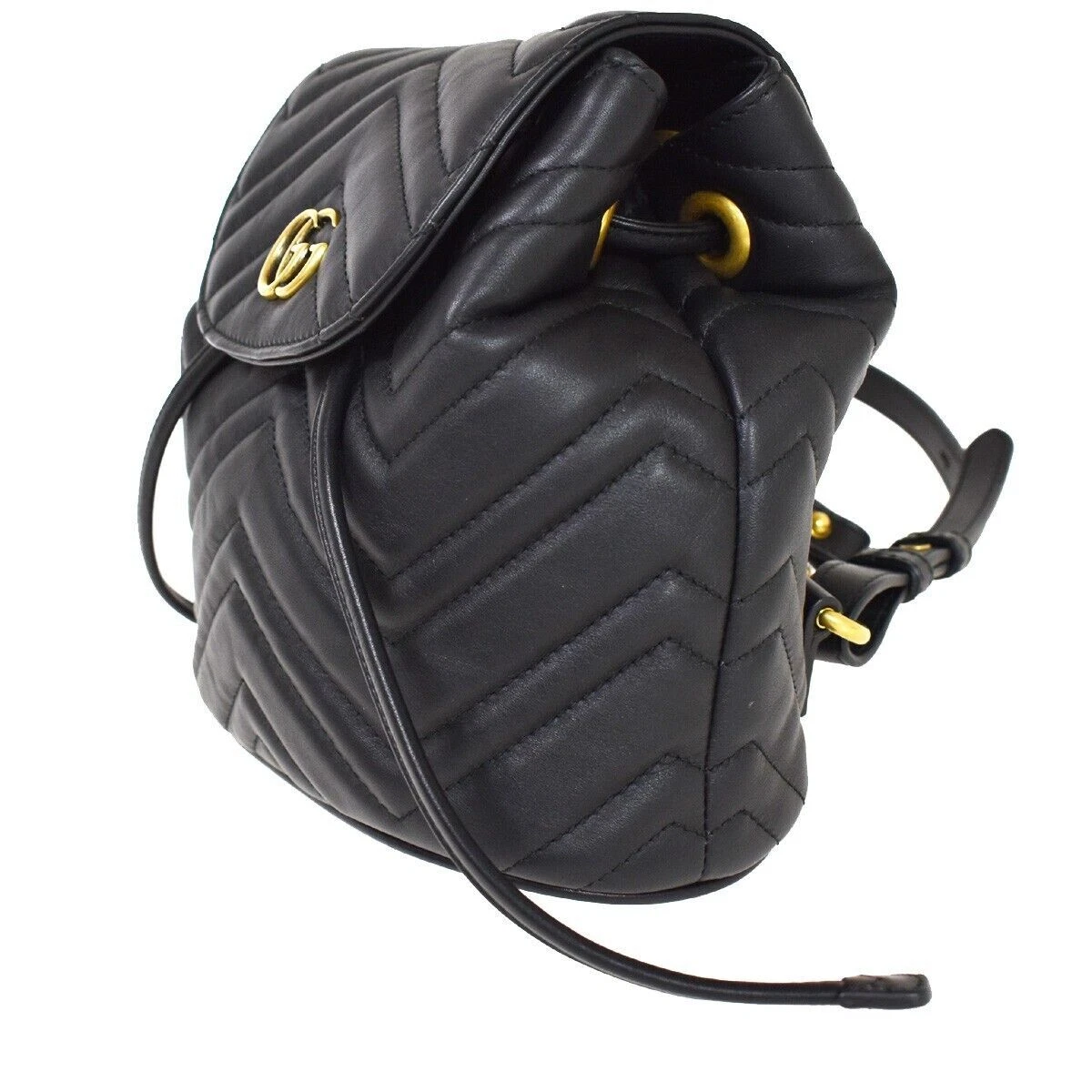 Black mini gg marmont 2.0 backpack hotsell