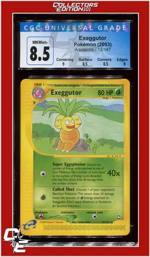 Exeggutor graded CGC 8.5 for sale on eBay