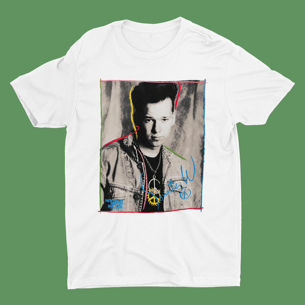 New Kids On The Block Vintage Donnie Wahlberg White Unisex S