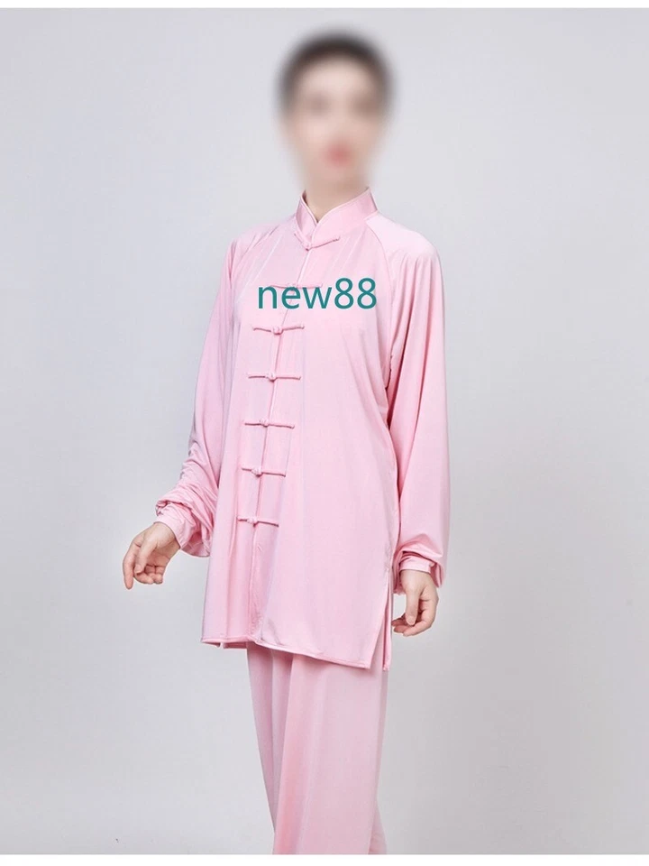 Ropa Tai Chi Elasticidad Hielo Seda Triturada Leche Artes Marciales Ropa Comodidad Foto 4 de 4