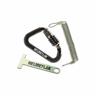 Helmetlok Combination Carabiner Helmet Lock fits Tubing with T-Bar  Cable UK