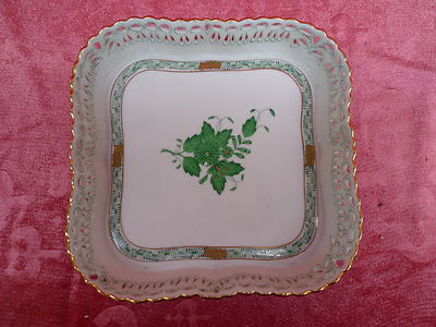 schöne Zierschale ,  Herend ,   Apponyi grün