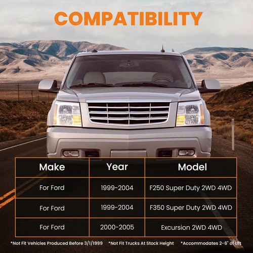 Front Adjustable Track Bar for 26" Lift For Ford F250 F350 Excursion