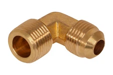 Highcraft Flare x Male 90 degrees Elbow Adapter Pipe Fitting; O.D. x MIP; Brass