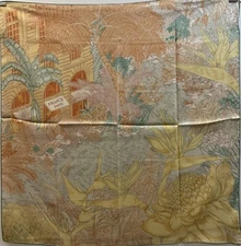 Designer Style, Elegant 90cm, 35inch Square Printed Head Neck Scarf Men Woman