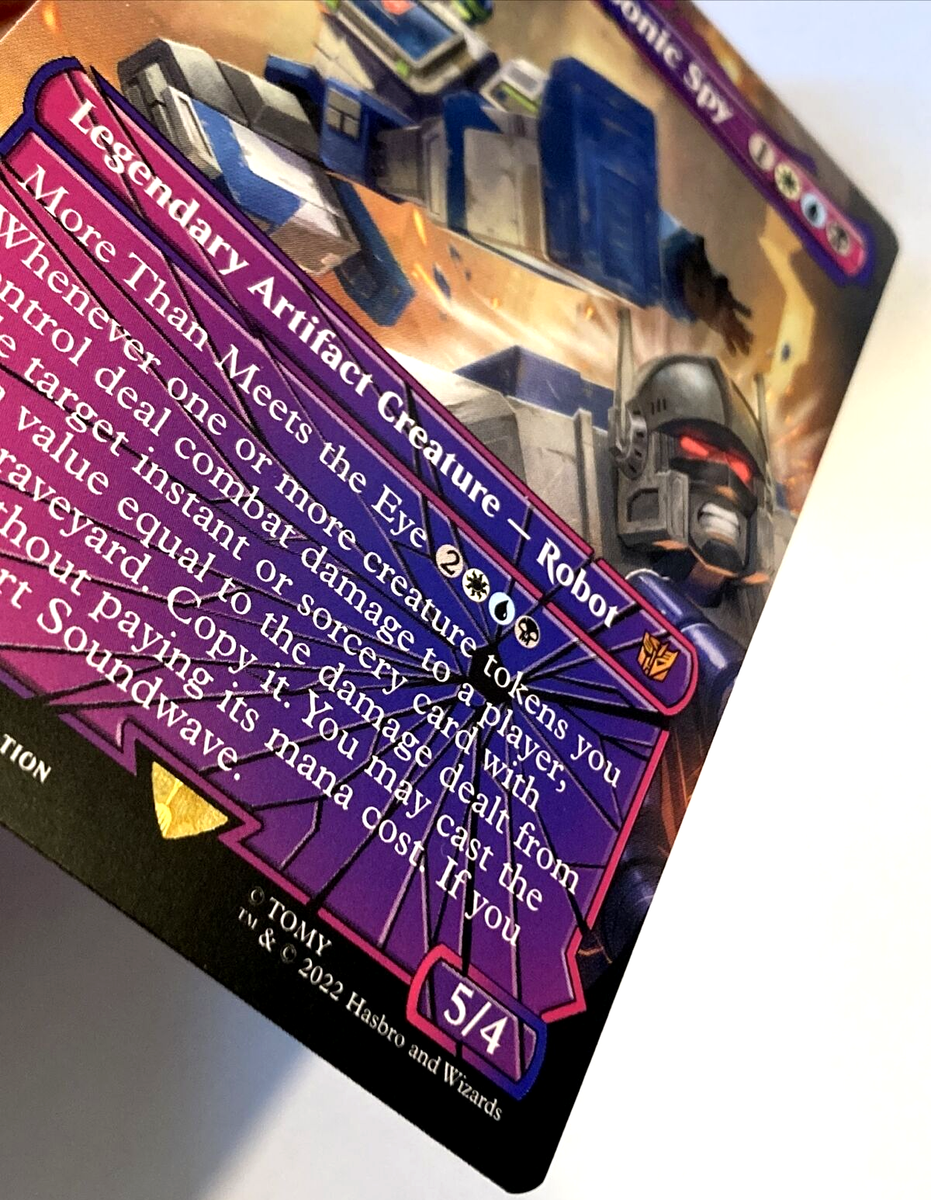 MTG Soundwave, Sonic Spy *SHATTERED GLASS* BOT Transformers 028 NM