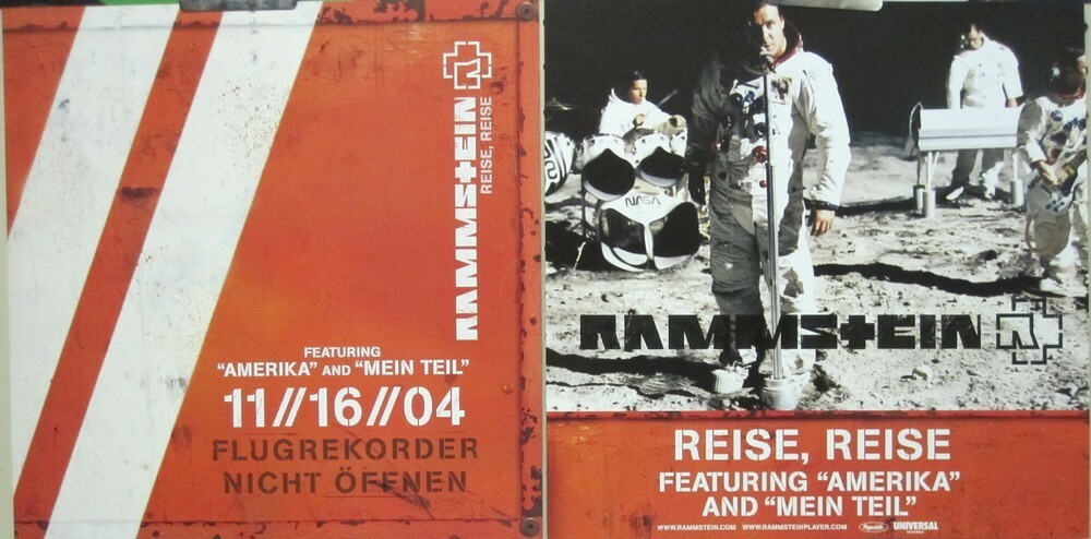 Rammstein 2004 Reise,Reise 2 Sided promo poster/flat Flawless New