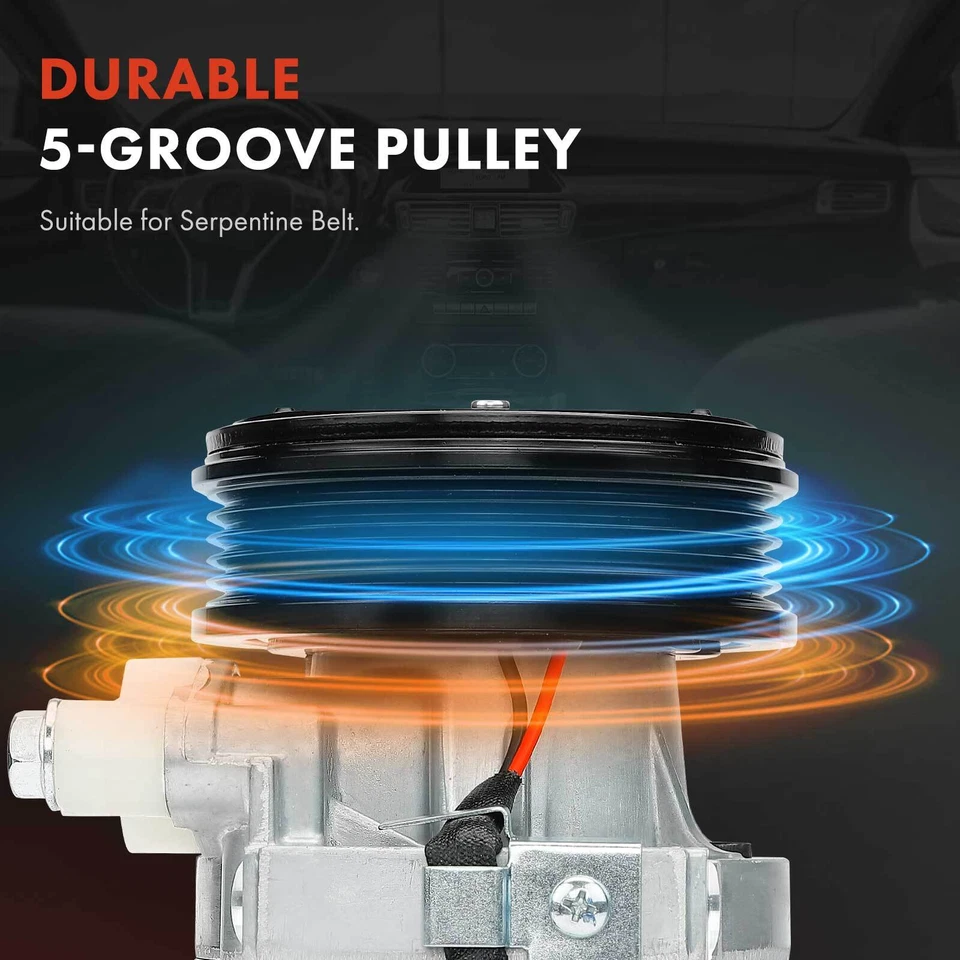 Novo compressor CA A/C com embreagem para Chevrolet Spark 2016-2022 1.4L 5 ranhuras - Imagem 4 de 4