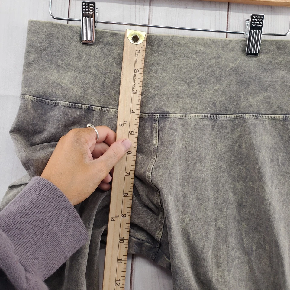 Leggings TAIL Mujer Grandes Atléticos 7/8 Longitud Verde Ácido Lavado Pull On Foto 4 de 4