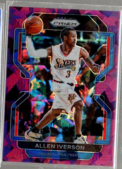 2021-22 Panini Prizm Prizms Purple Ice #255 Allen Iverson /149