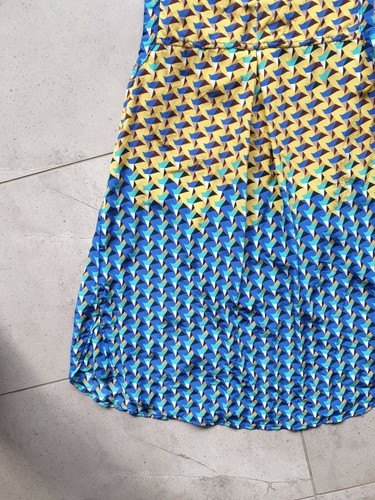 Marc by Marc Jacobs silk shirt top xs s blue yellow green dress - Picture 4 of 12