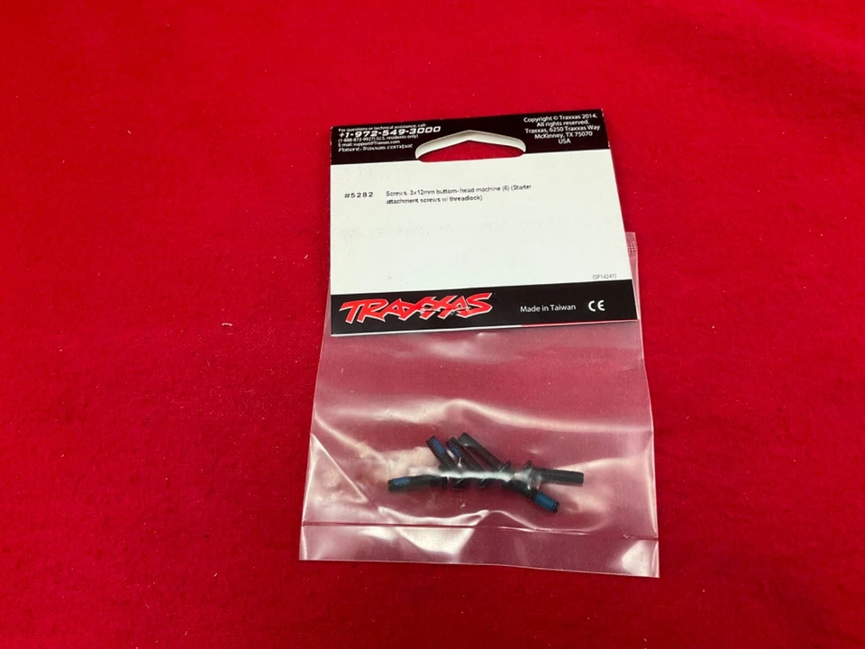 Traxxas 5282 Screws 3X12mm button-head machine threadlock (6) for EZ START MOTOR - Image 3 of 3
