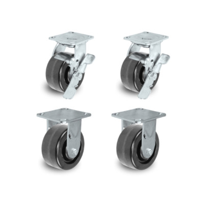 5'' X 2'' Tool Box Kit - Phenolic Wheel - 4,000 Lbs Capacity per set of 4