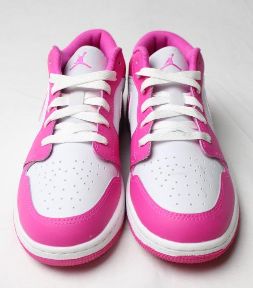 Nike Girl's Air Jordan 1 Low GS Sneakers CD4 Fire Pink FV8486600 Size