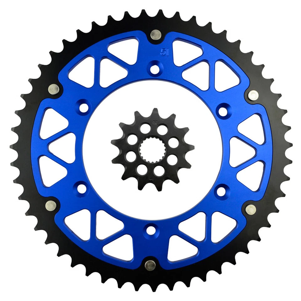 Kit de piñón delantero trasero 51T 13T para Yamaha YZ125 05-24 YZ250F WR250F 01-24 Foto 2 de 4