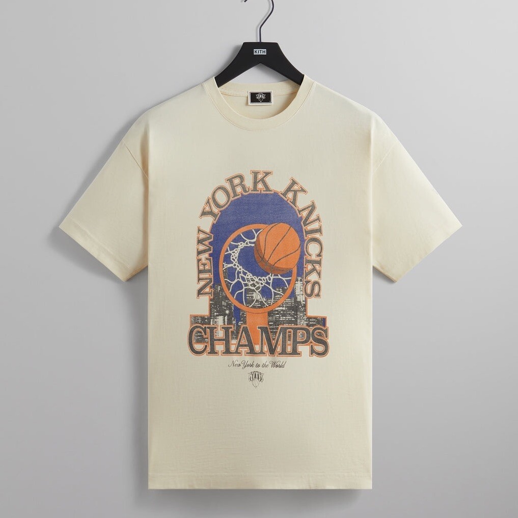 Kith for the New York Knicks Champions Vintage Tee In