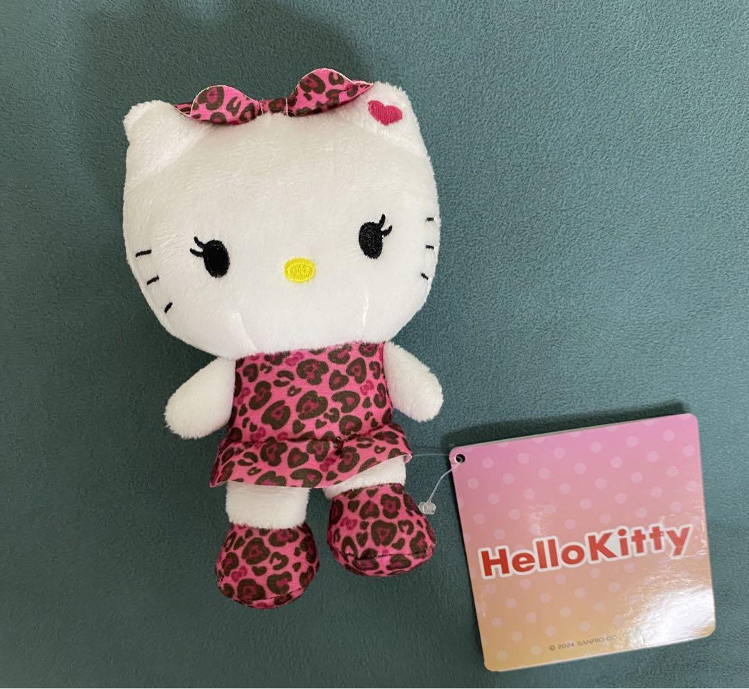 Hello Kitty Leopard Print Gal Keychain Mascot Plush Toy | eBay