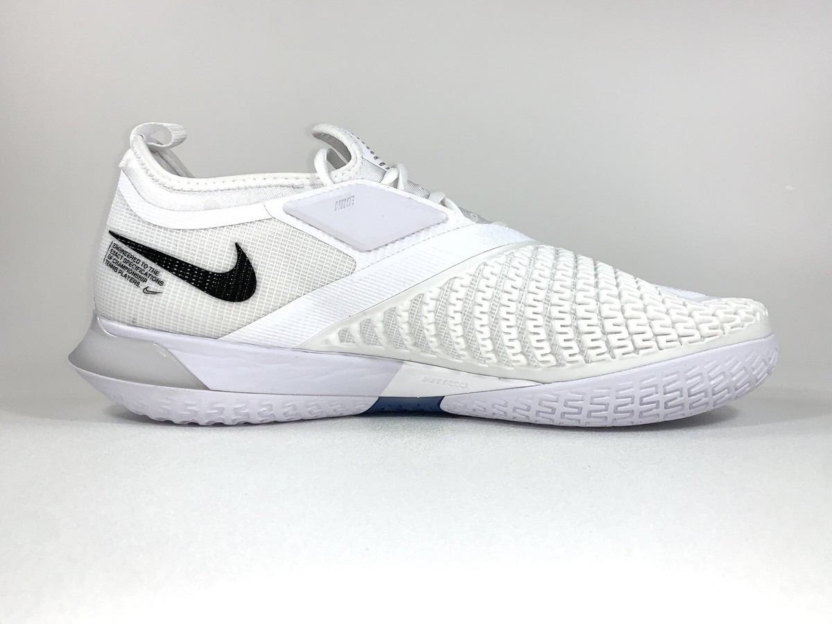 Nike React Vapor NXT HC Tennis Shoes White Grey Fog CV0724