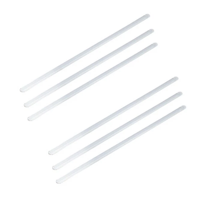 KABALO 6 x 200mm Heat Resistant Glass Stirring Rods For Lab Use Laboratory Stir Stirrer