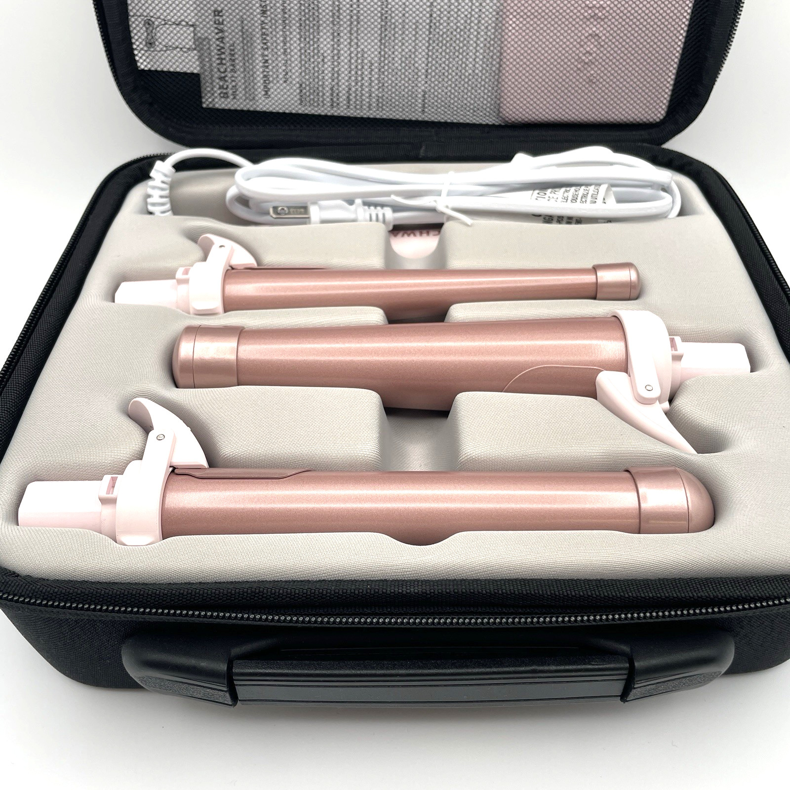 Beachwaver Multi 3 Barrel Rotating Curling Iron Rose Gold Pink B-Series ~ New