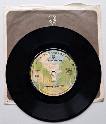 Eugene Record ''Laying Beside You'' 1977 Warner Bros Records UK 7'' Single