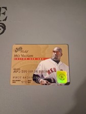 Mo Vaughn Baseball Card Studio Gold #39 Of 50 Signature-1995 Plastic
