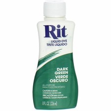 4 Pack Rit All-Purpose Liquid Dye, Dark Green...