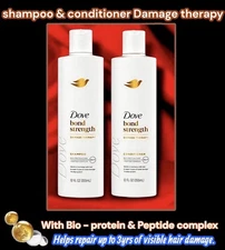 2pc Set Dove Bond Strength DAMAGE THERAPY Shampoo & Conditioner 355ml Ea