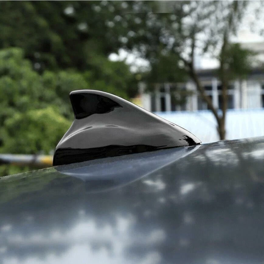 For Dodge Challenger 2010-2021 ABS Black Roof Shark Fin Antenna Cover Radio Trim Foto 3 de 4