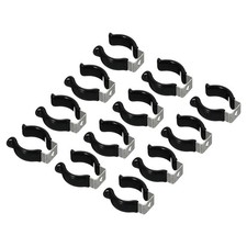 12 Pack Black T8 U Clips for LED BULB LAMP Plastic Fluorescent Tube Holder