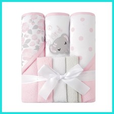 Baby Towels and Baby Wash Cloths Set Hooded Baby Towels Baby Wipes Absorbent ...