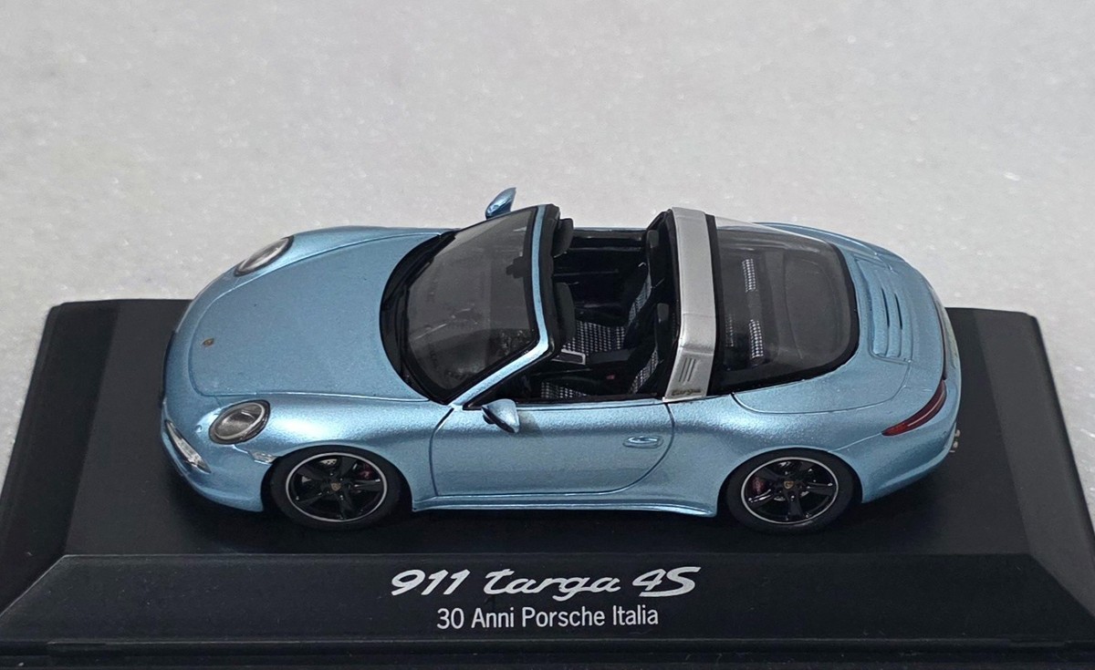 Porsche 911 (991) Targa 4S Blue 30 Years Porsche Italy 1:43 Spark