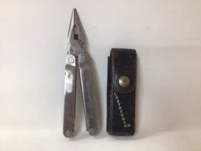 Vintage 1997 Leatherman Super Tool With Original Leather Sheath MADE IN USA